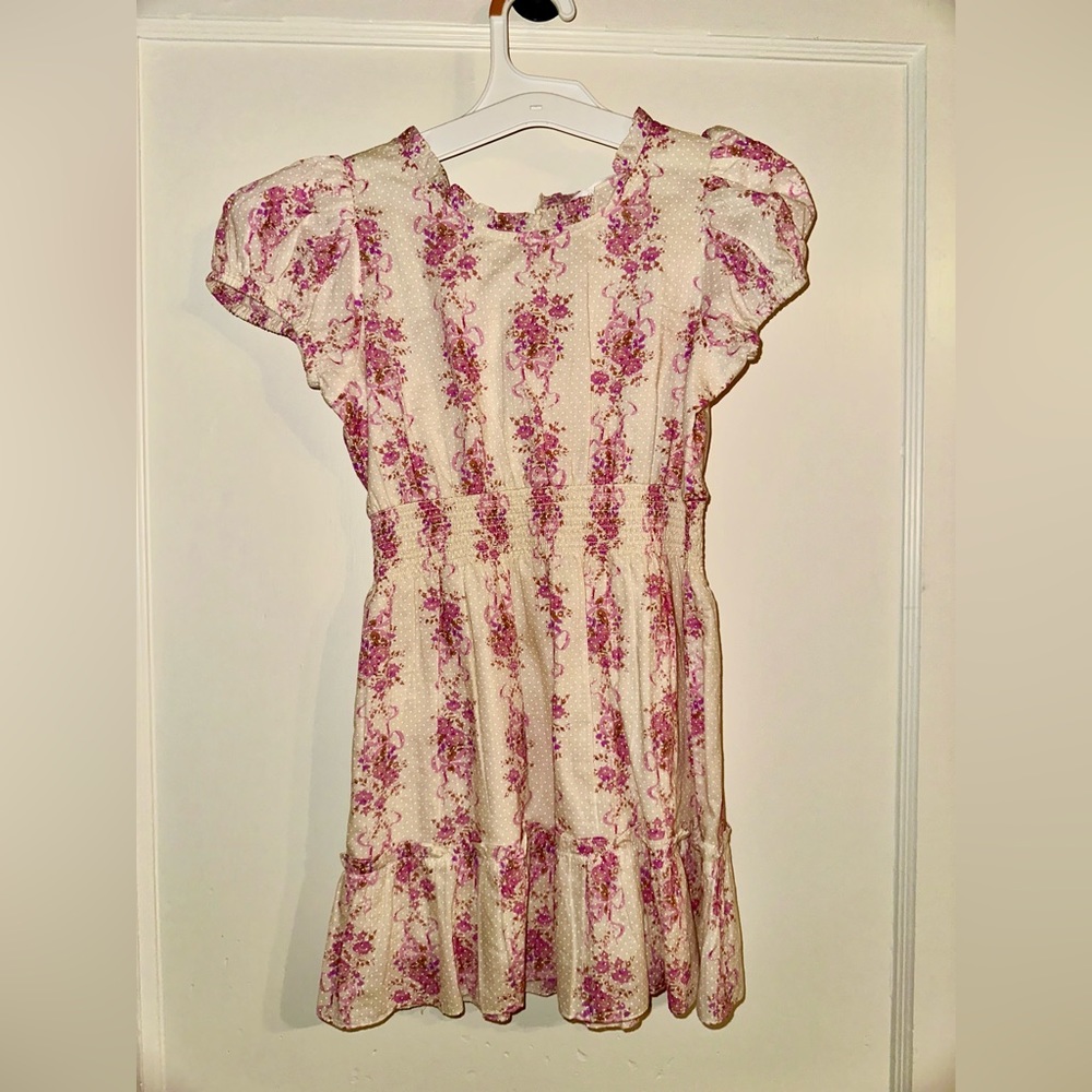 LoveShackFancy Girls’ floral dress, size 7/8
